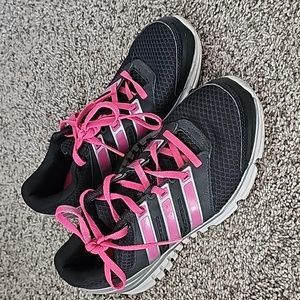 Adidas pink and black sneaker